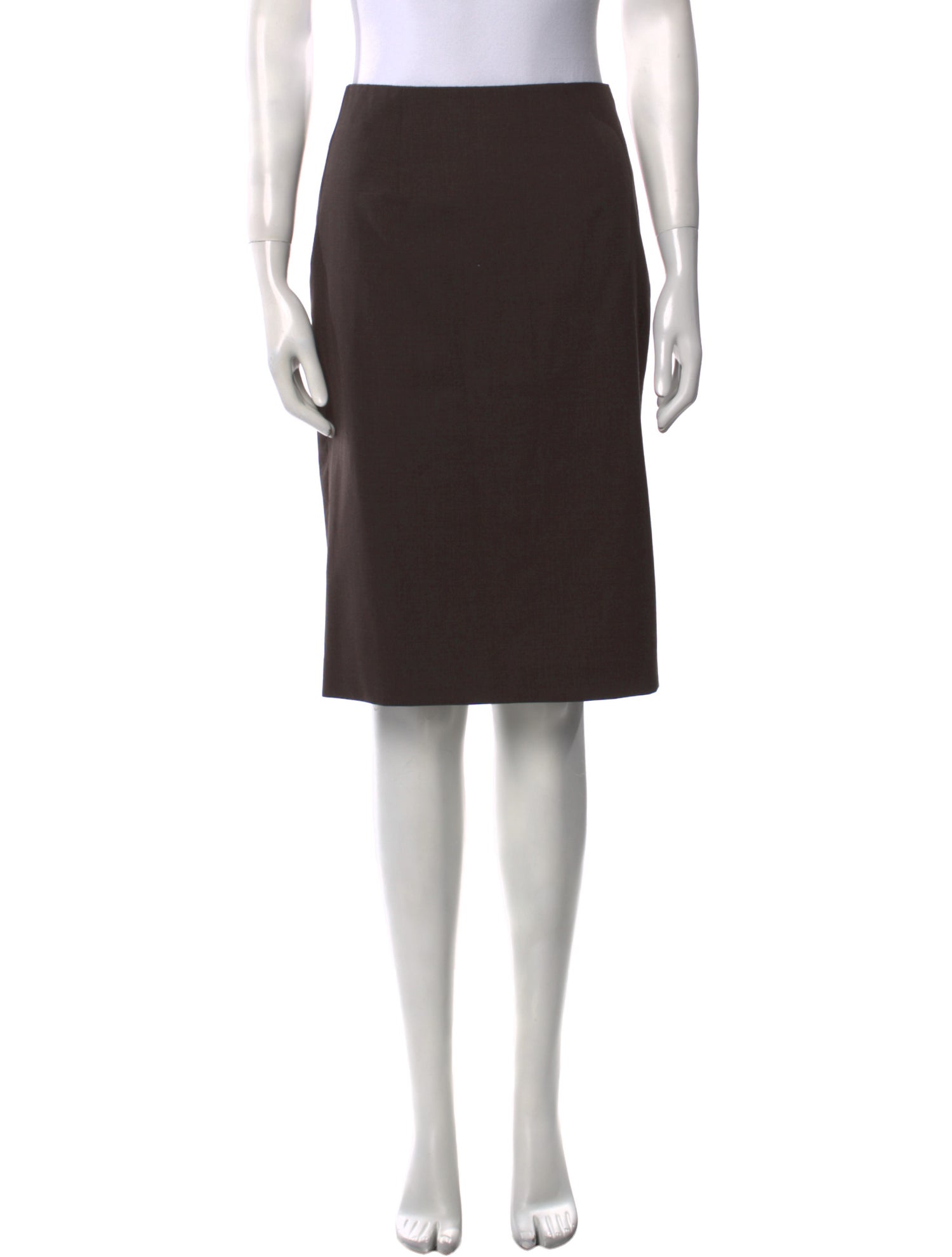 Prada Virgin Wool Knee-Length Skirt