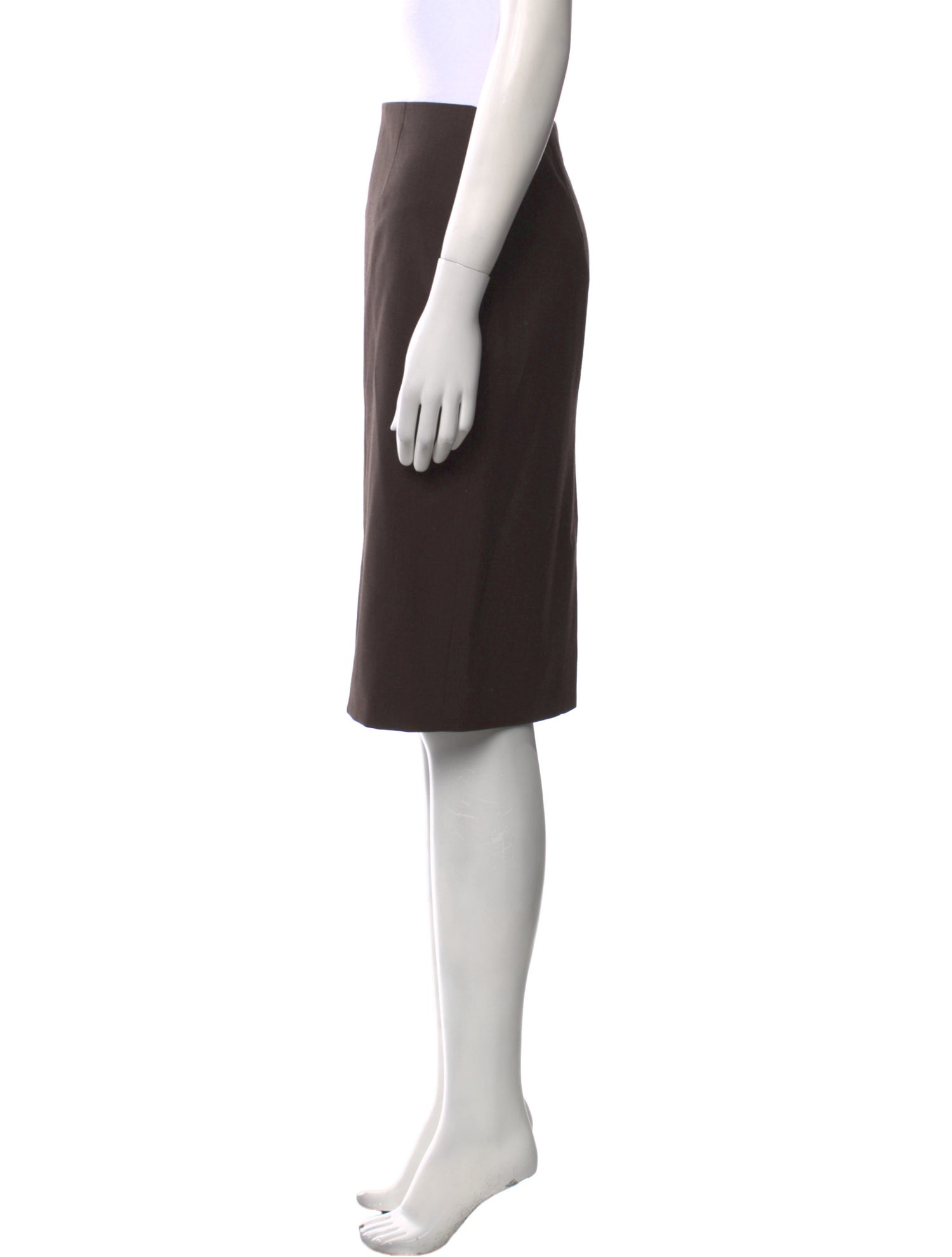 Prada Virgin Wool Knee-Length Skirt