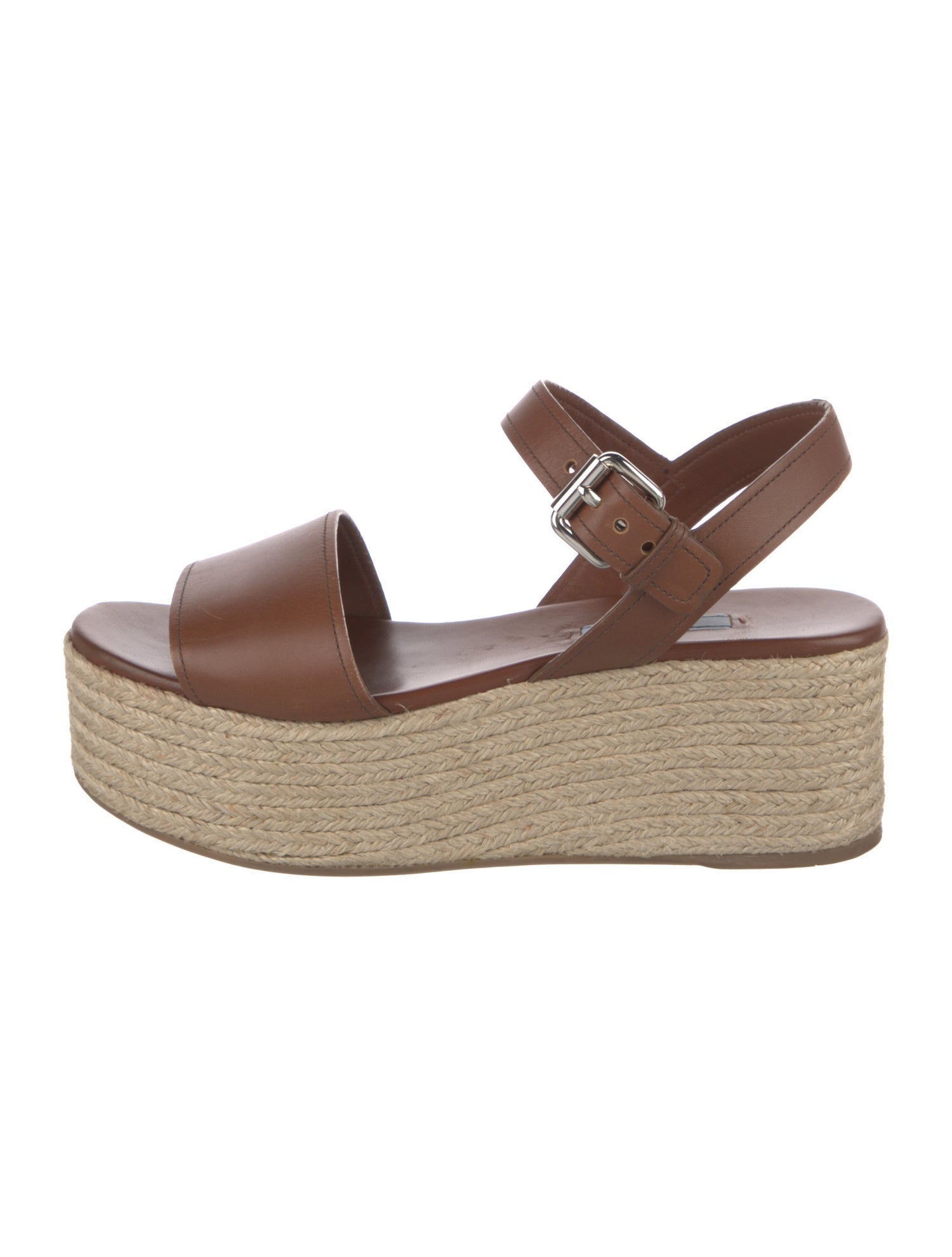 Prada Leather Espadrilles