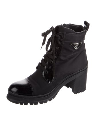 Prada Nylon Combat Boots