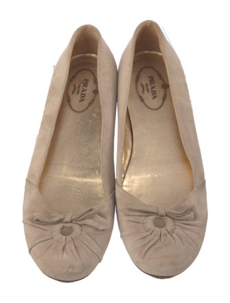 Prada Vintage Suede Ballet Flats