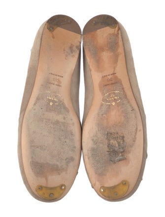 Prada Vintage Suede Ballet Flats