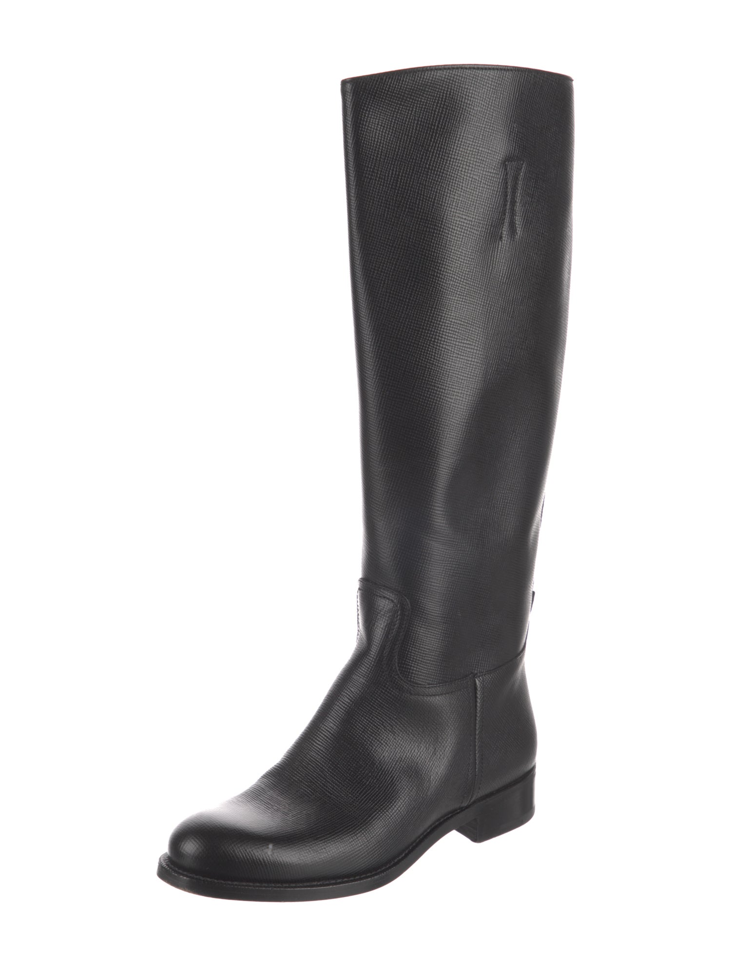 Prada Leather Riding Boots