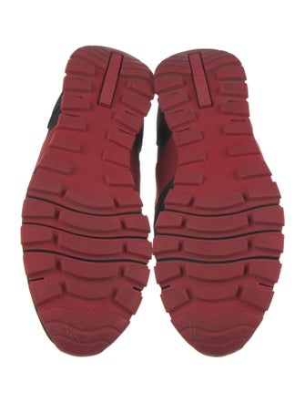 Prada Nylon Colorblock Pattern Athletic Sneakers