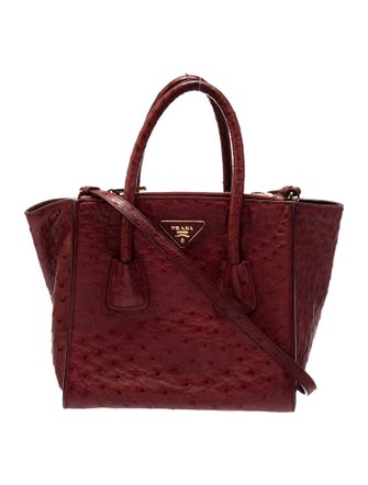 Prada Ostrich Shoulder Bag