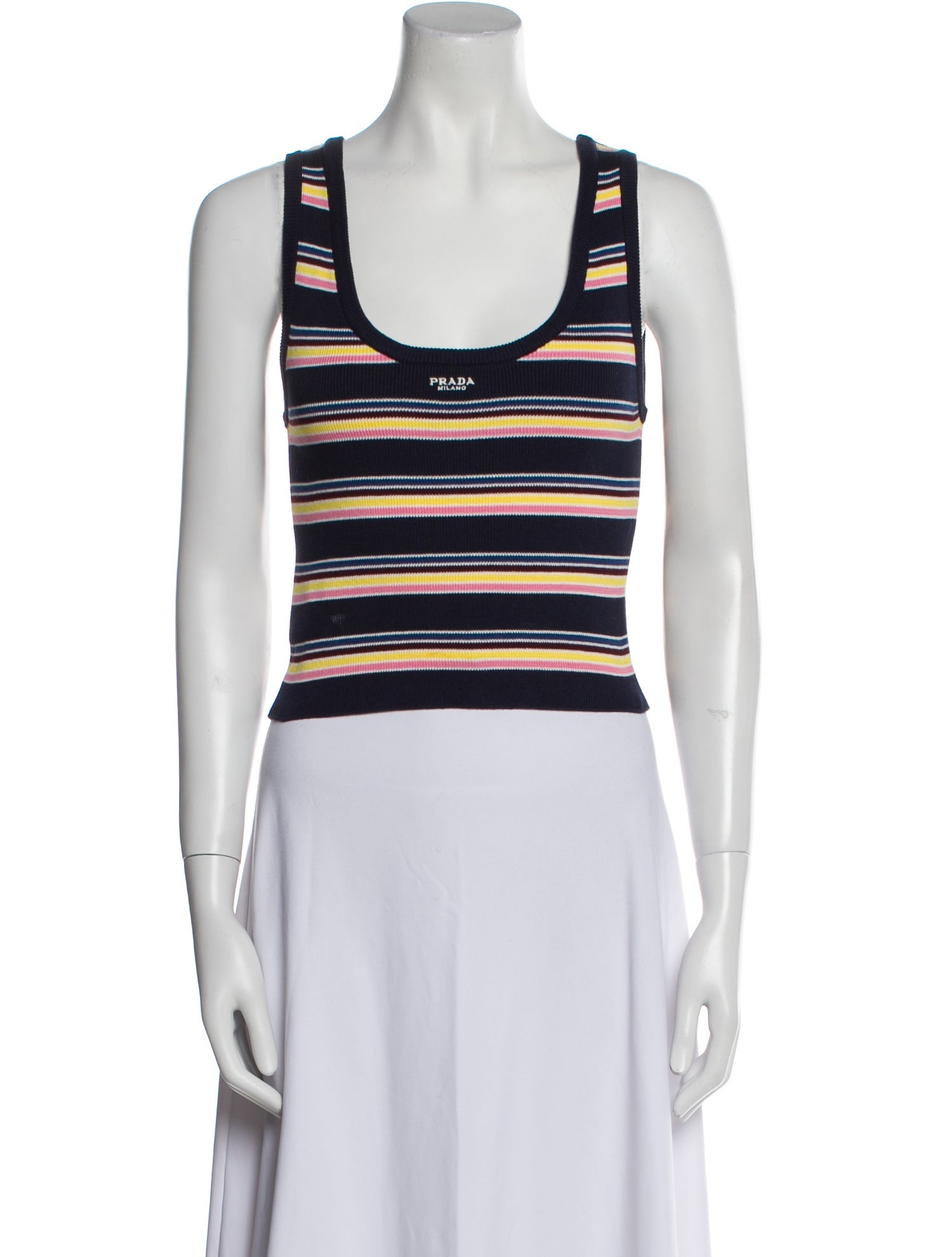 Prada 2025 Striped Crop Top