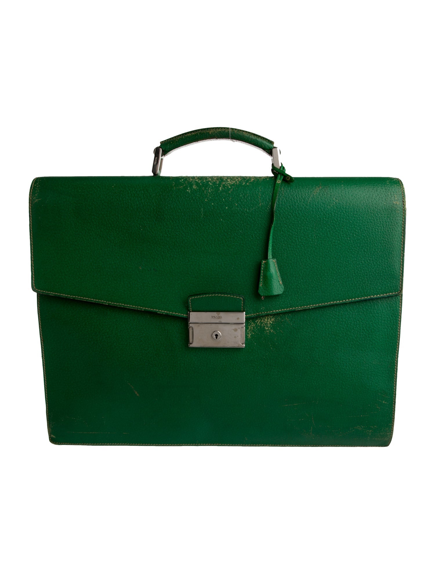 Prada Cinghiale Leather Briefcase Vintage