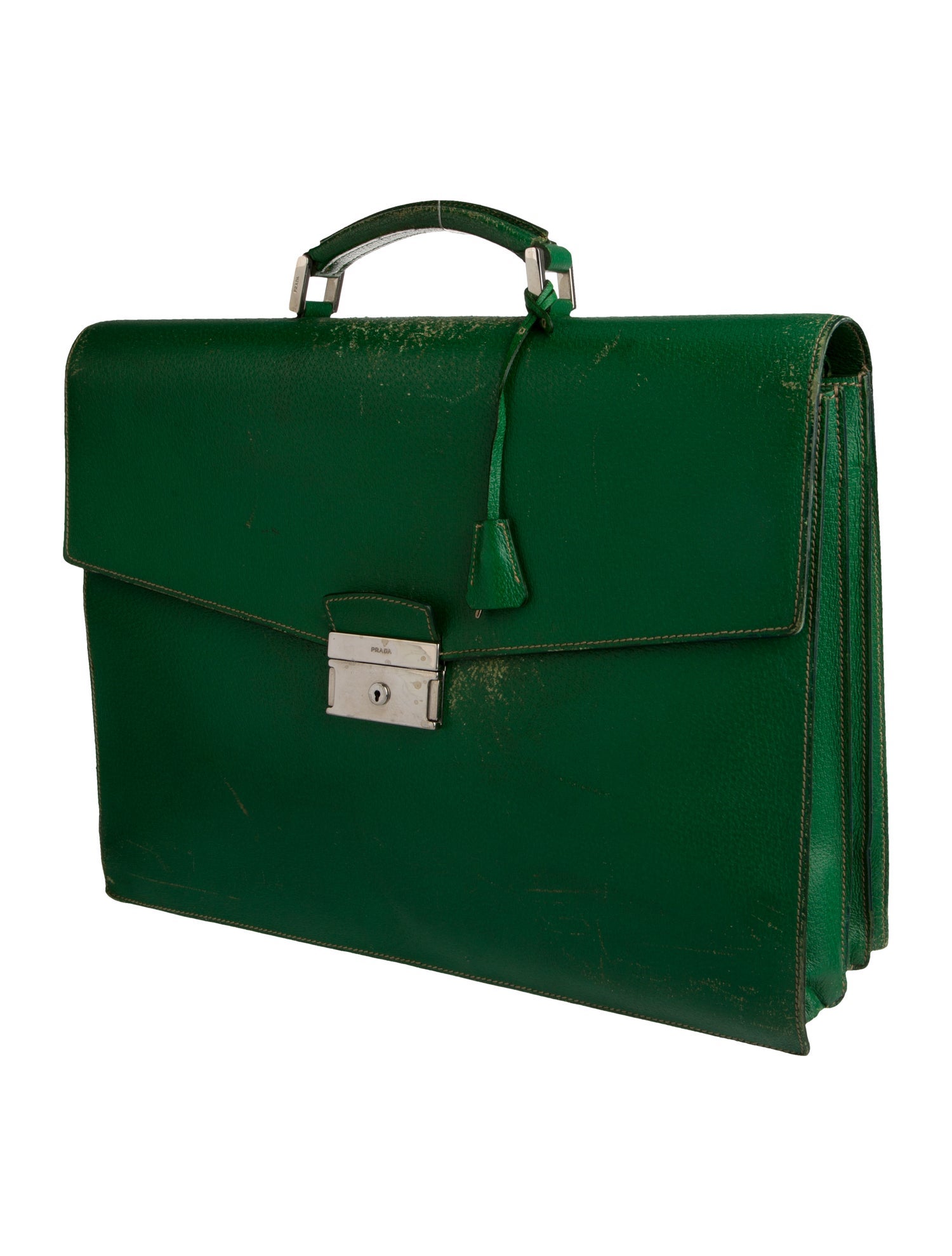 Prada Cinghiale Leather Briefcase Vintage