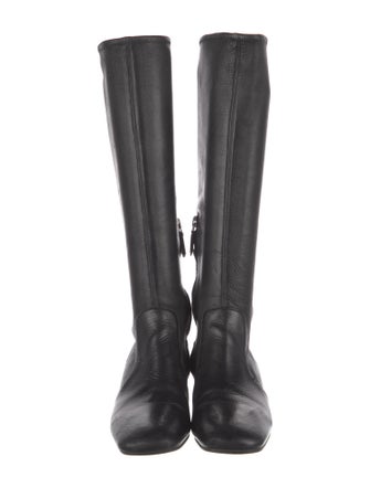Prada Leather Riding Boots