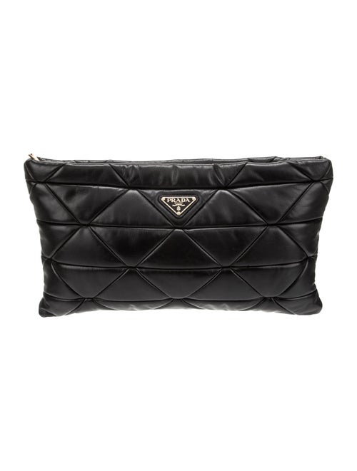 Prada Enameled Metal Triangle Patchwork