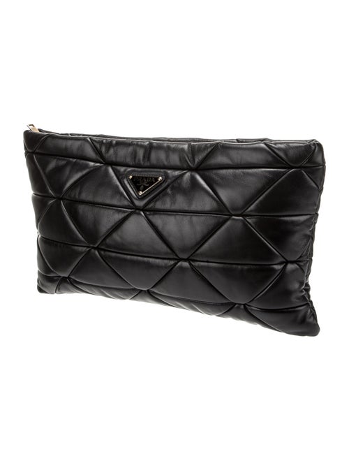 Prada Enameled Metal Triangle Patchwork