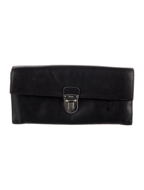 Prada Leather Continental Wallet