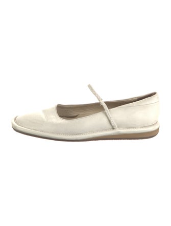 Prada Sport Leather Mary Jane Flats