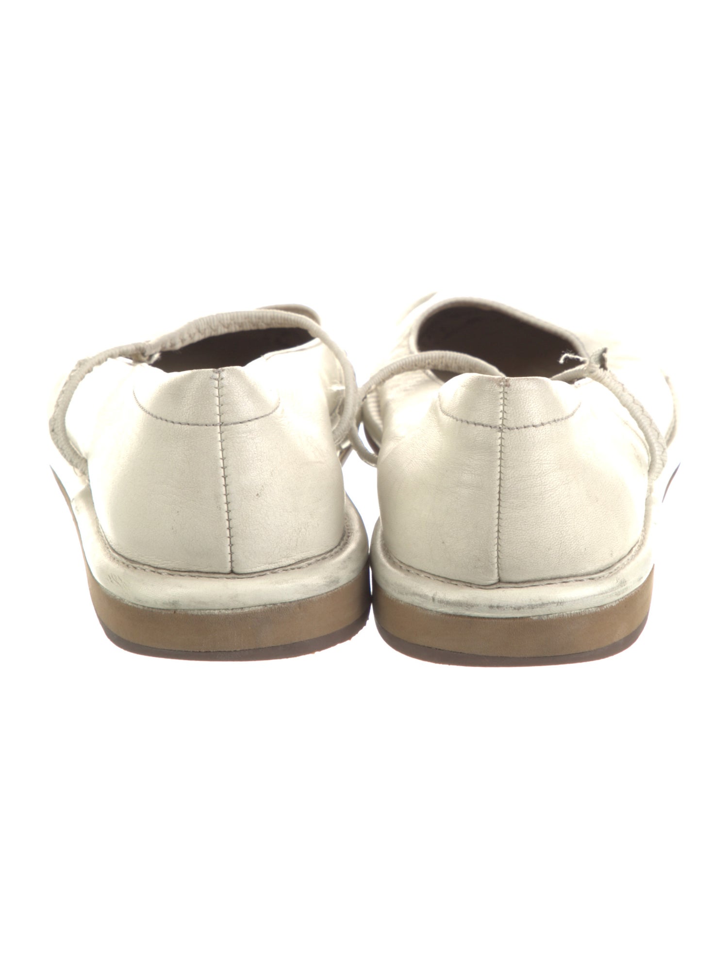 Prada Sport Leather Mary Jane Flats