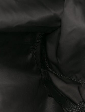 Prada Enameled Metal Triangle Garment Bag