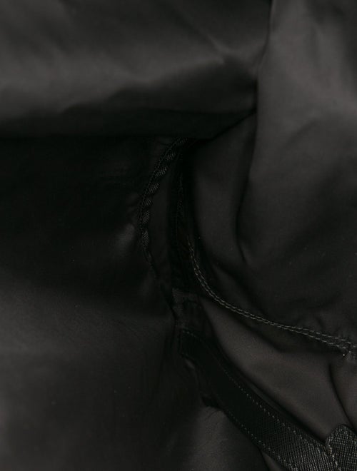 Prada Enameled Metal Triangle Garment Bag