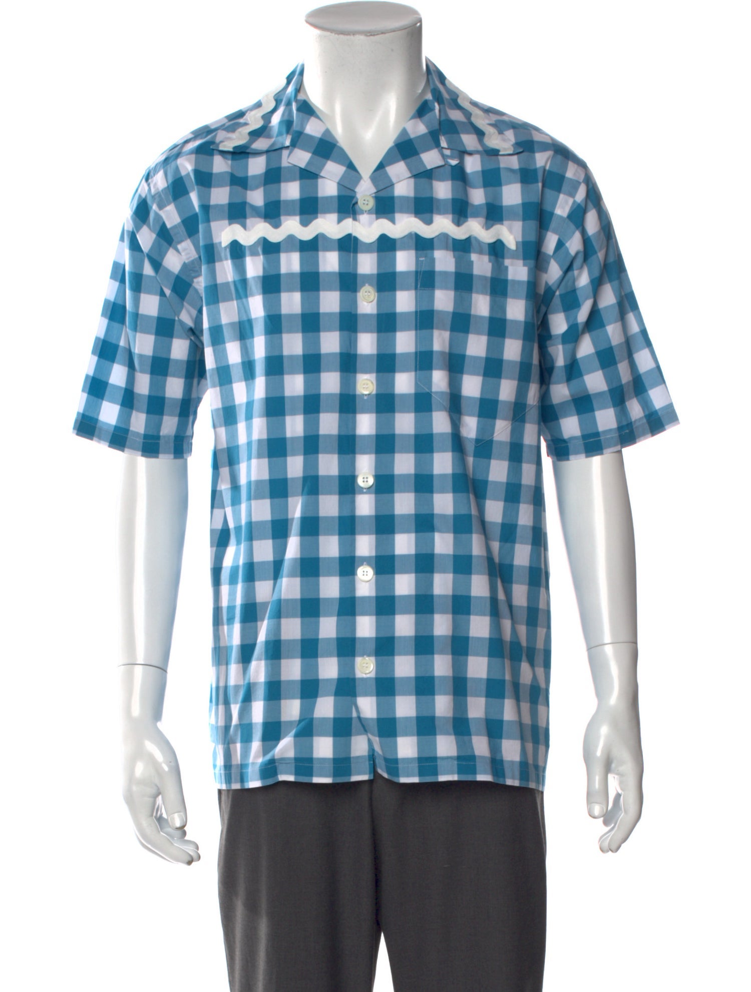 Prada 2023 Plaid Print Shirt