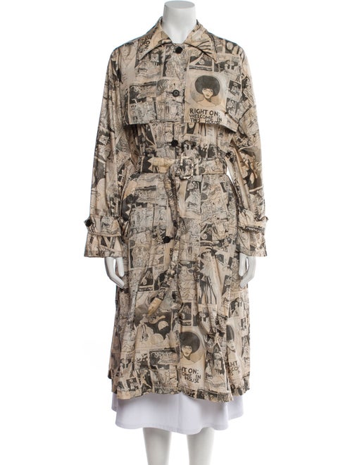 Prada 2018 Printed Trench Coat
