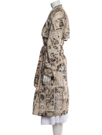 Prada 2018 Printed Trench Coat