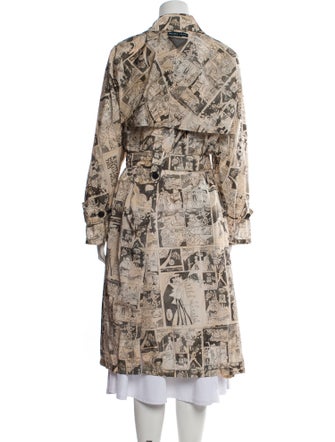Prada 2018 Printed Trench Coat