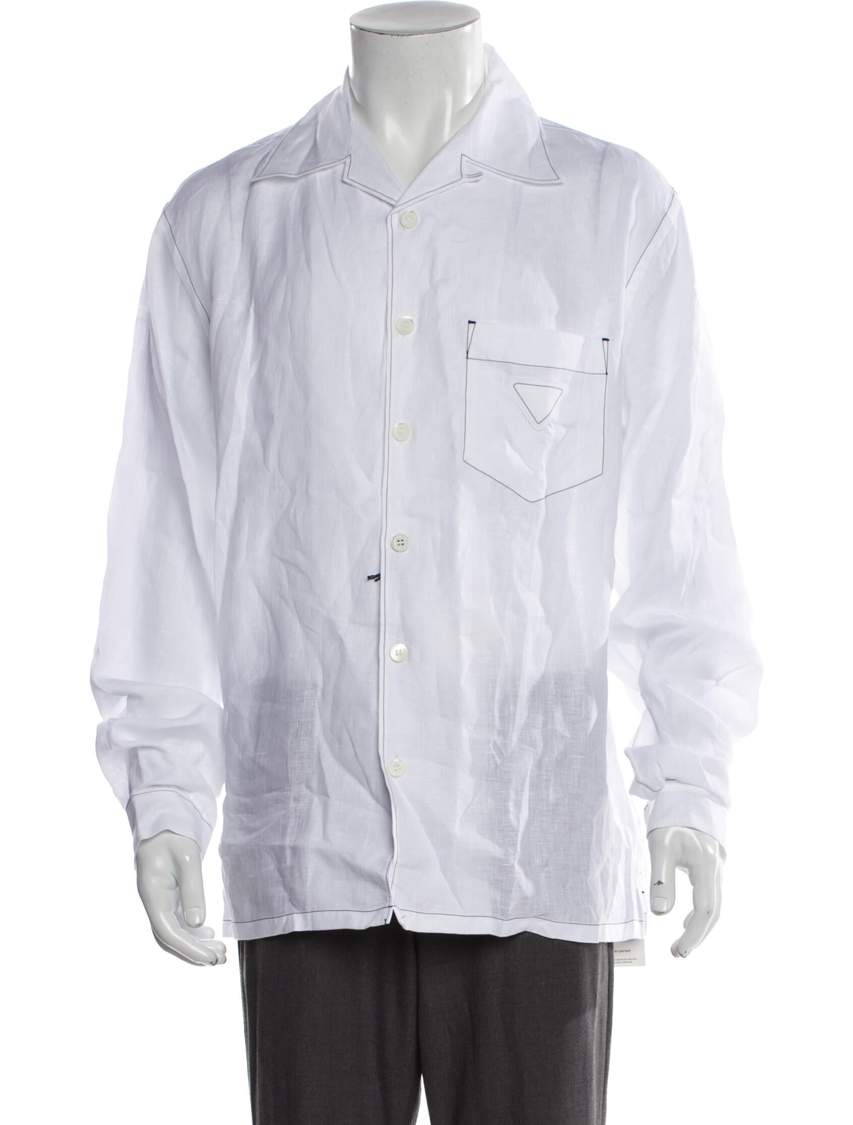 Prada 2025 Linen Dress Shirt w/ Tags
