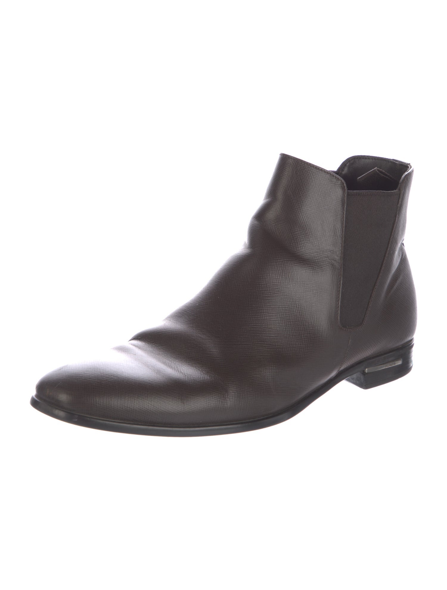 Prada Leather Chelsea Boots