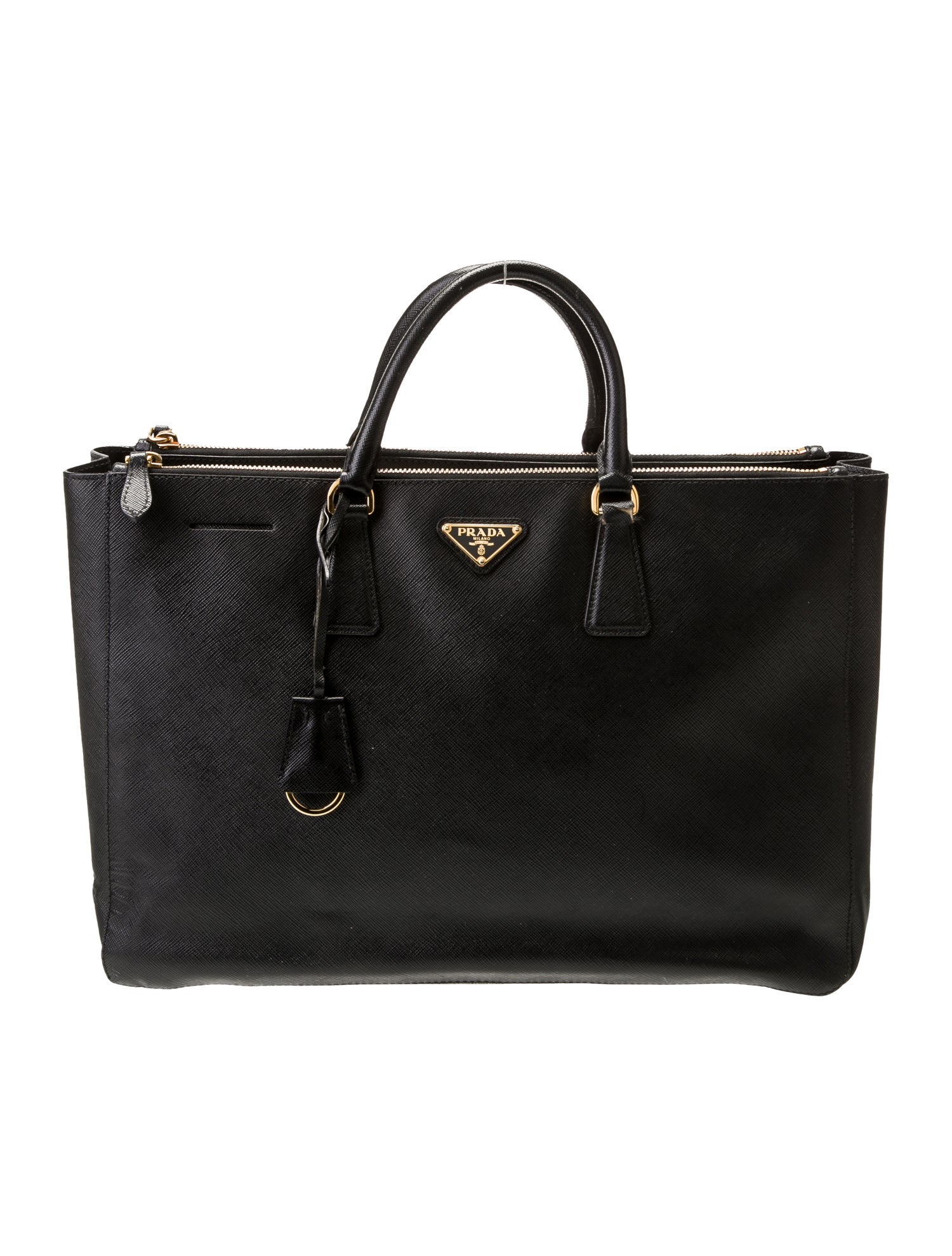 Prada Saffiano Leather Galleria Double Zip XL