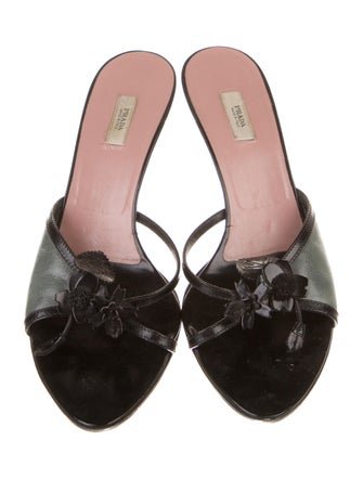Prada Leather Slides