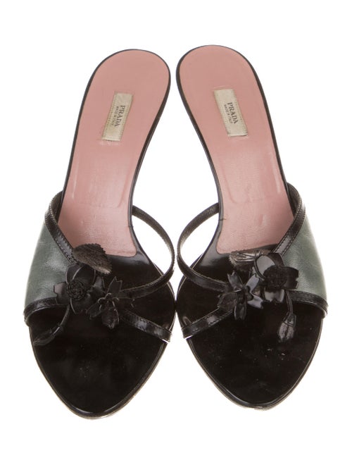 Prada Leather Slides