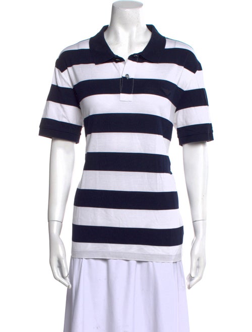 Prada Late 2000's - Early 2010's Striped Polo Shirt