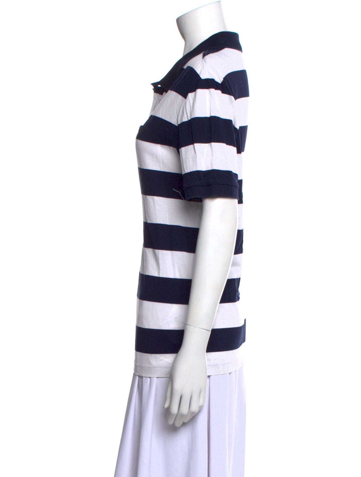 Prada Late 2000's - Early 2010's Striped Polo Shirt