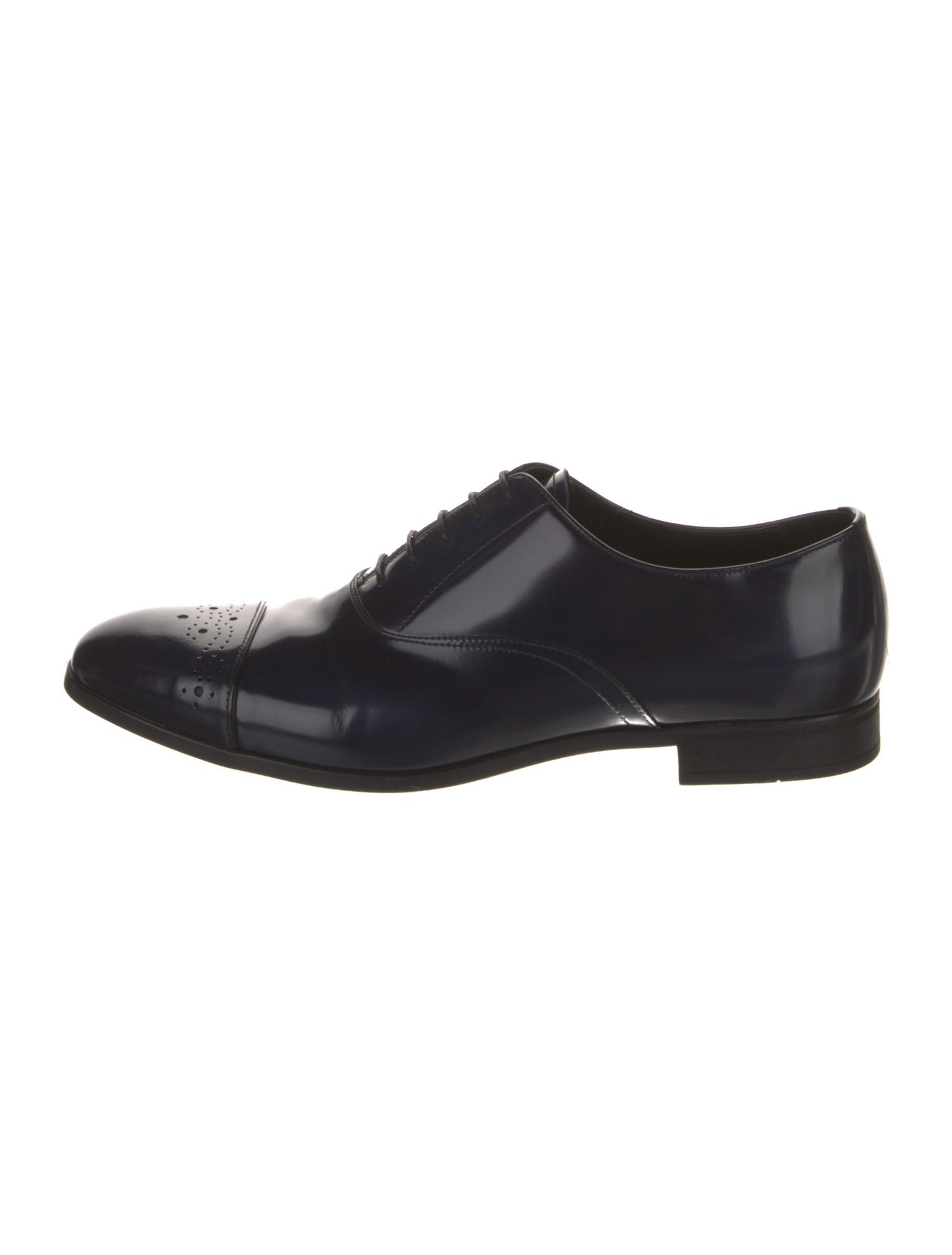 Prada Leather Lasercut Accents Brogues