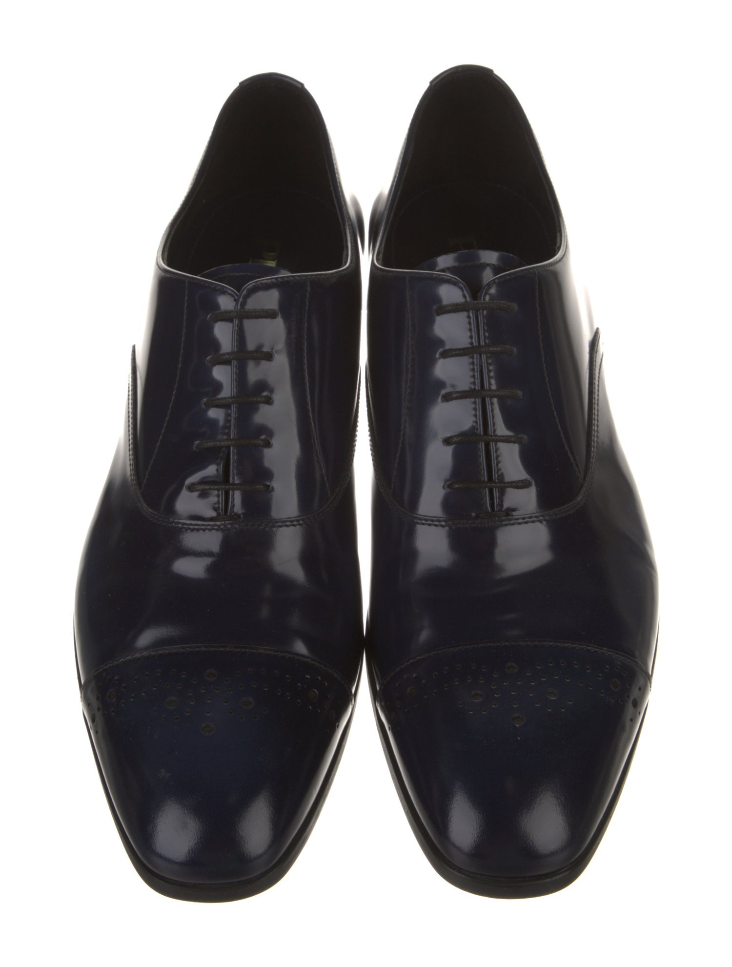 Prada Leather Lasercut Accents Brogues
