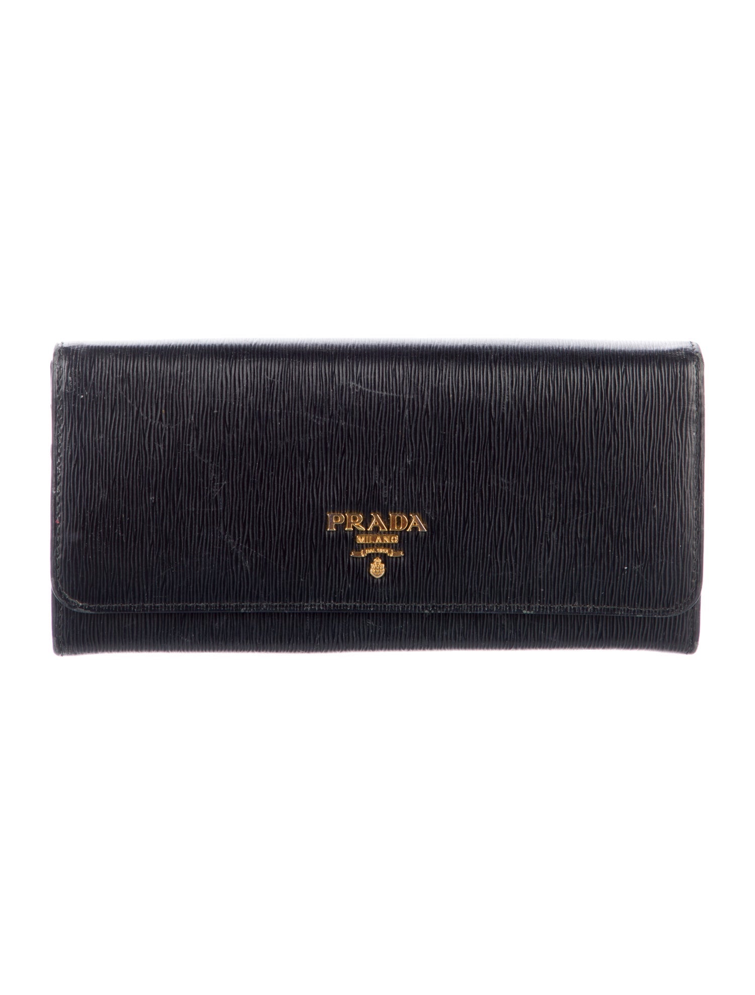 Prada Leather Continental Wallet