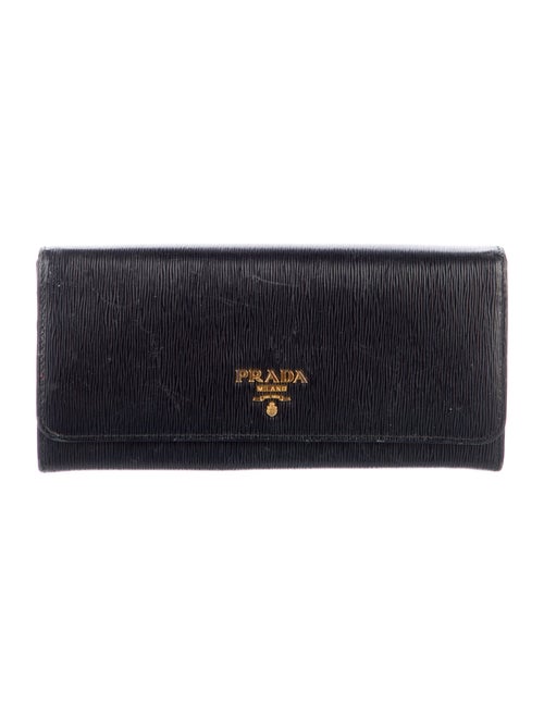 Prada Leather Continental Wallet