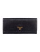Prada Leather Continental Wallet