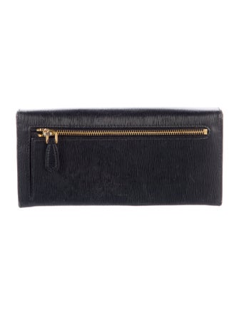 Prada Leather Continental Wallet