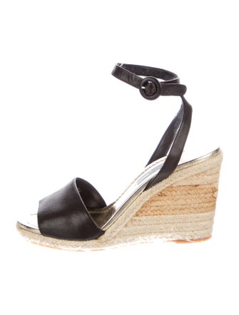 Prada Leather Braided Accents Espadrilles