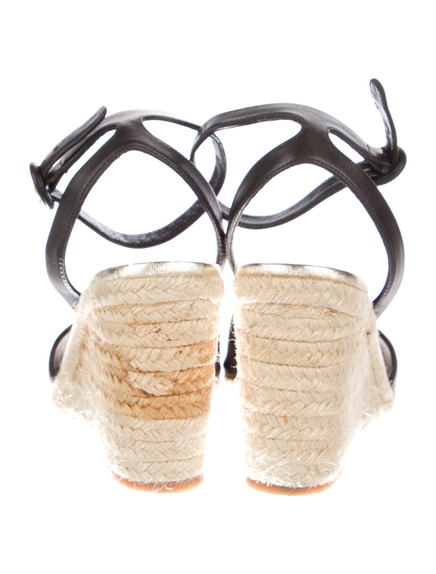 Prada Leather Braided Accents Espadrilles