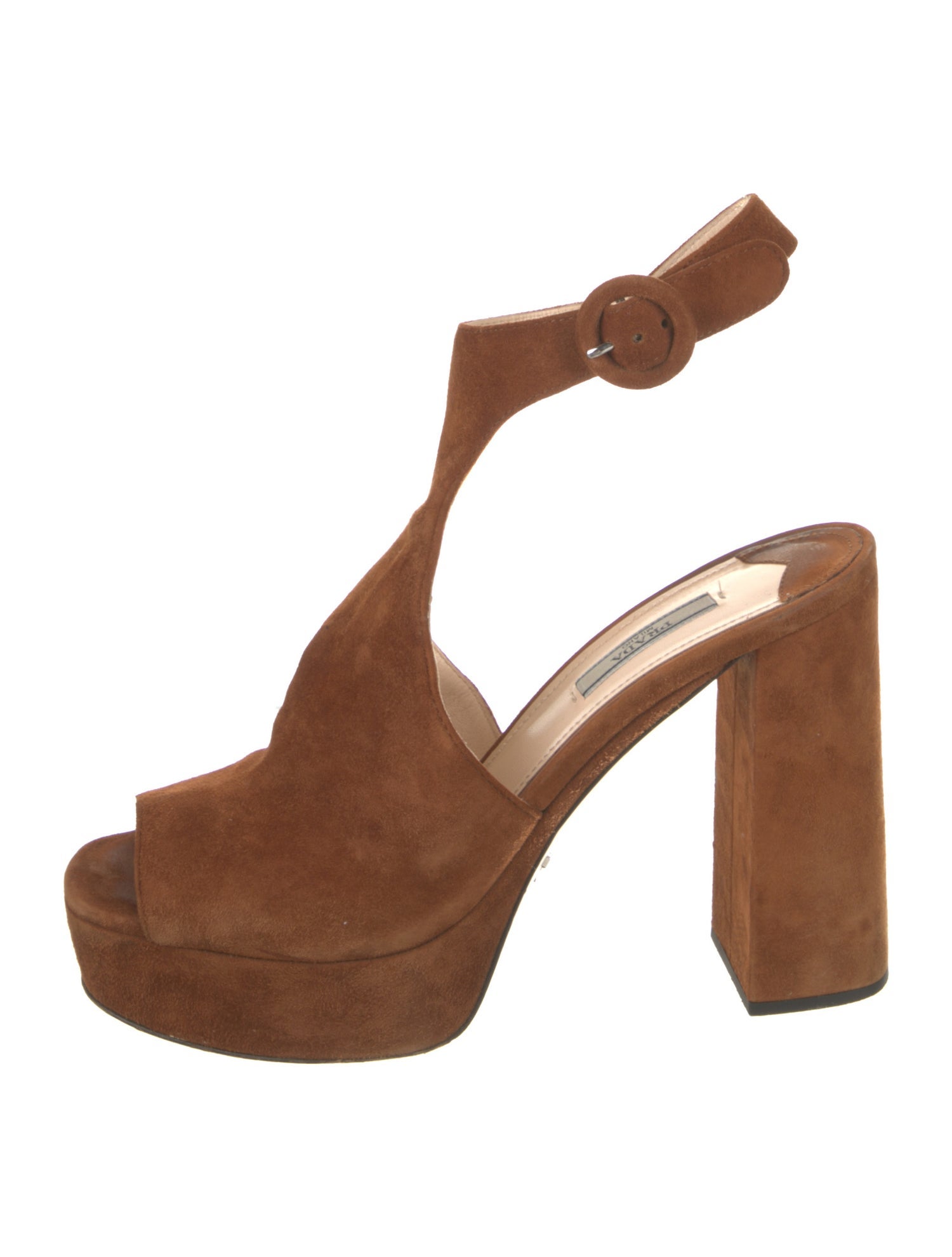 Prada Suede Slingback Sandals