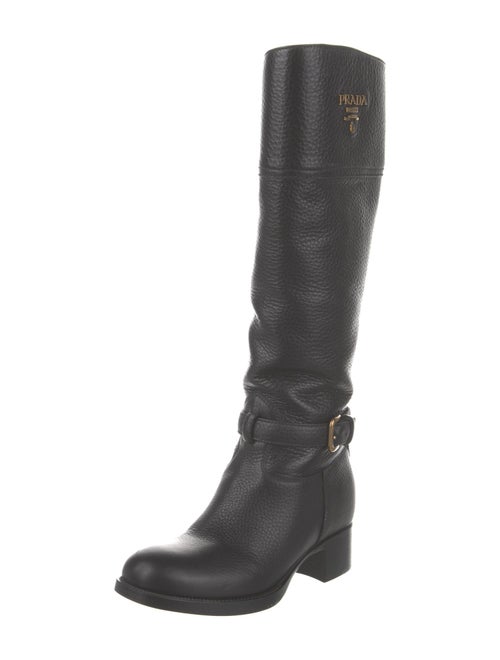 Prada Leather Riding Boots