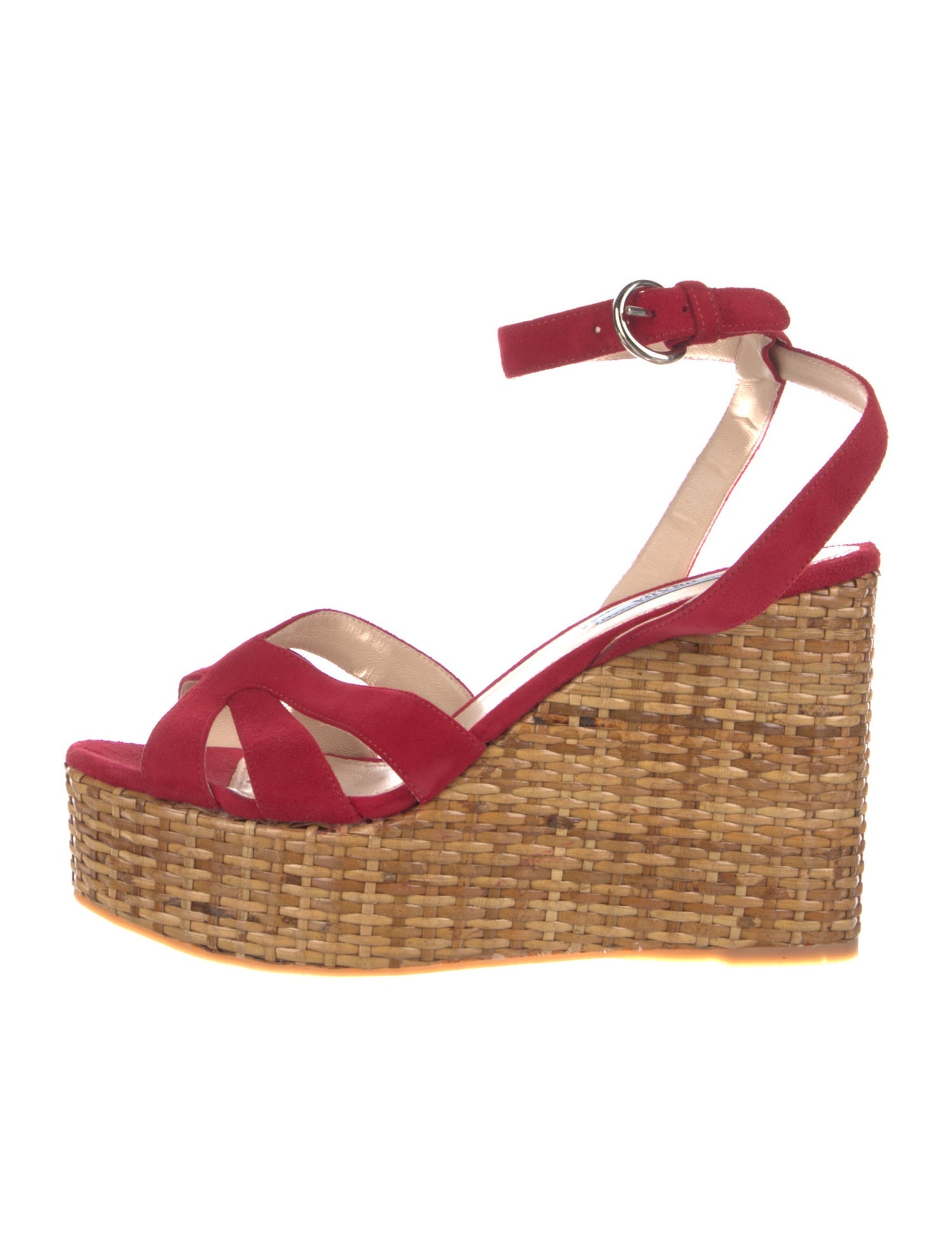 Prada Suede Cutout Accent Espadrilles