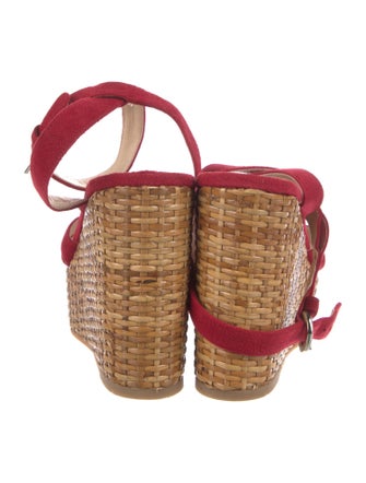 Prada Suede Cutout Accent Espadrilles