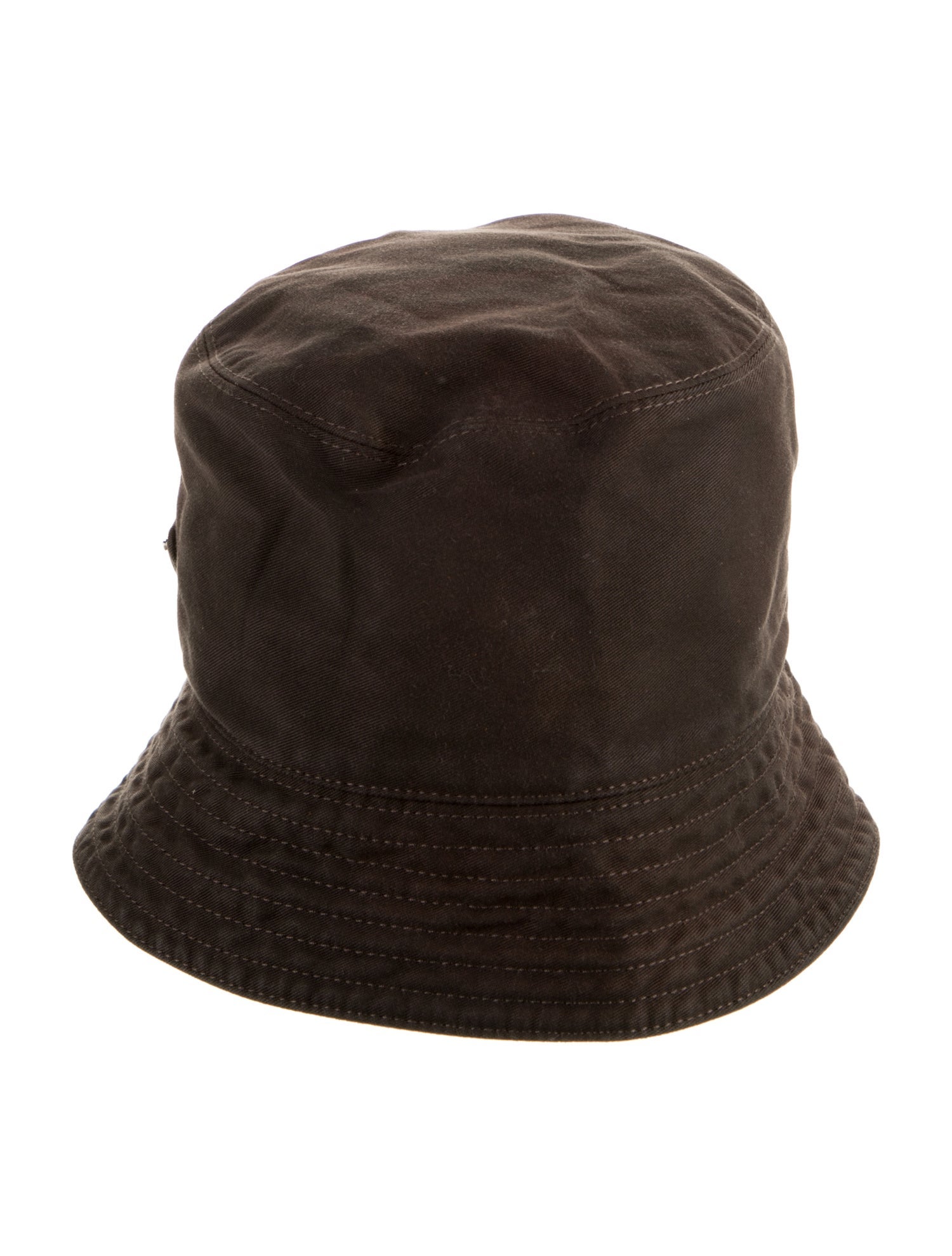 Prada Brown Nylon Bucket Hat Size M