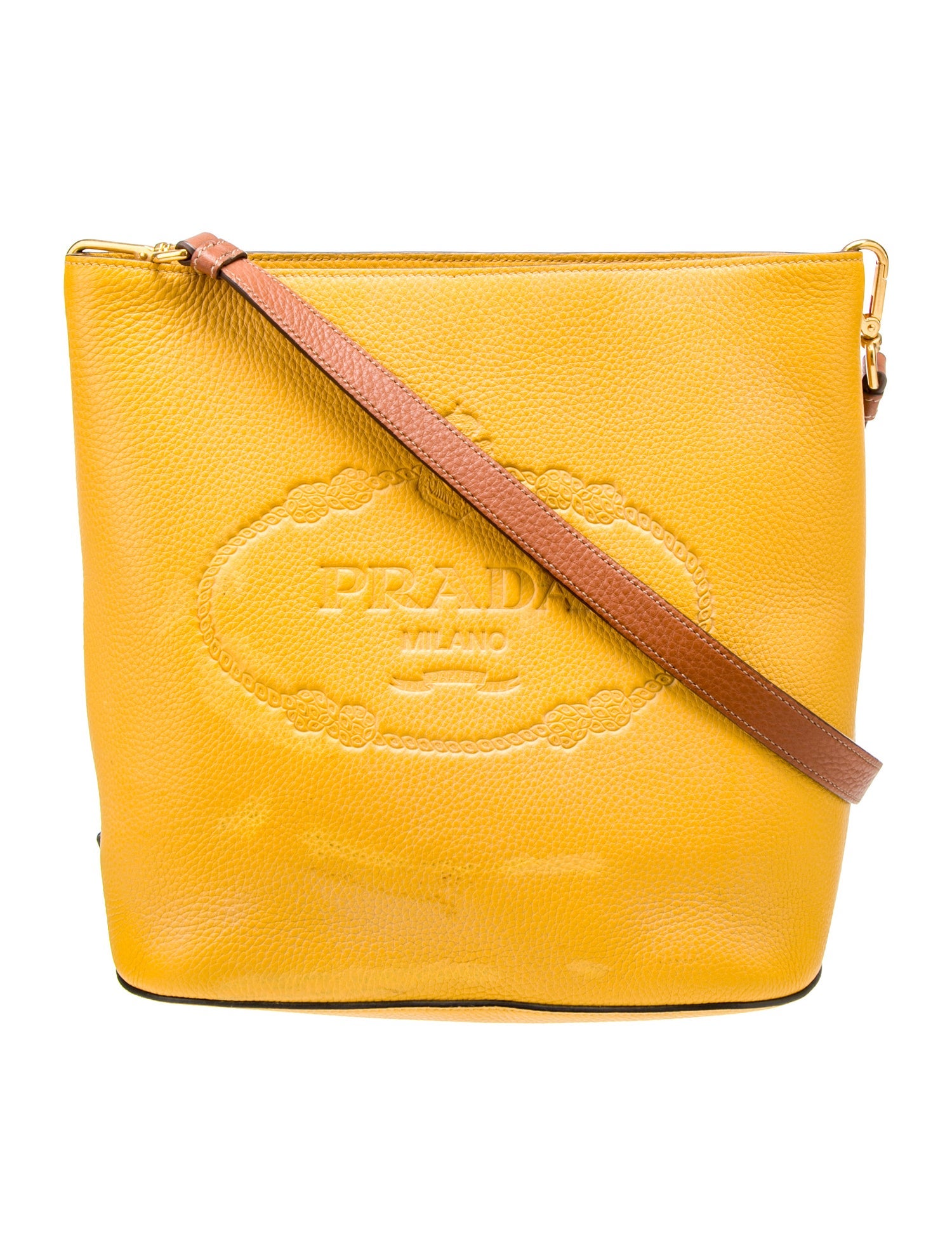 Prada Leather Messenger Bag