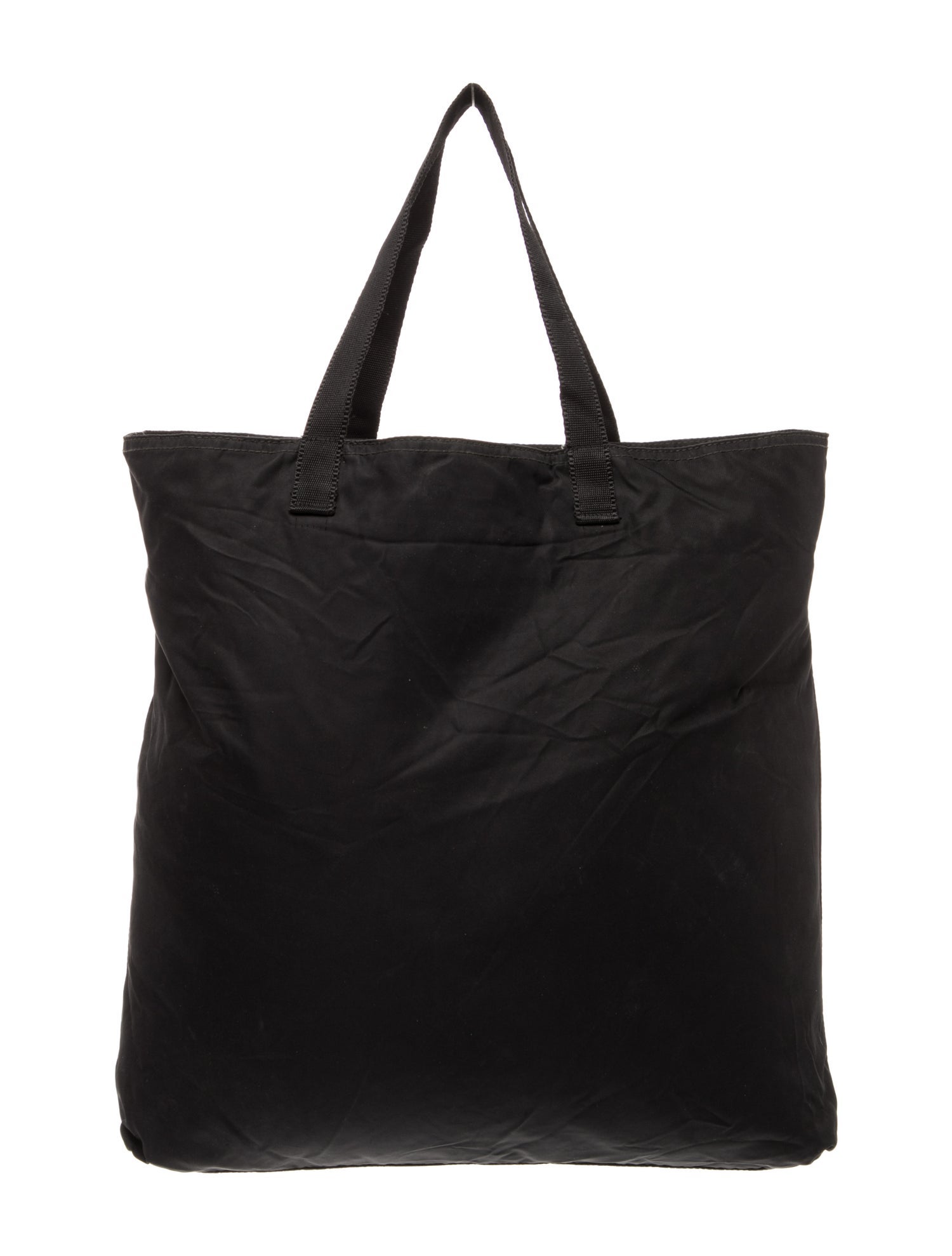 Prada Enameled Metal Triangle Tote