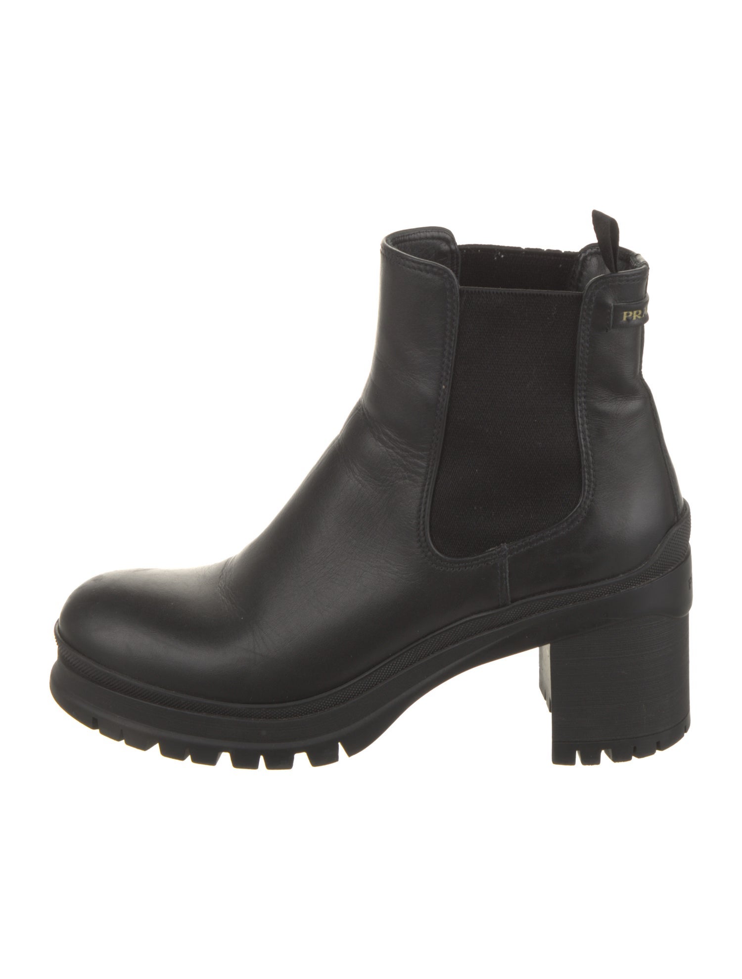Prada Leather Chelsea Boots