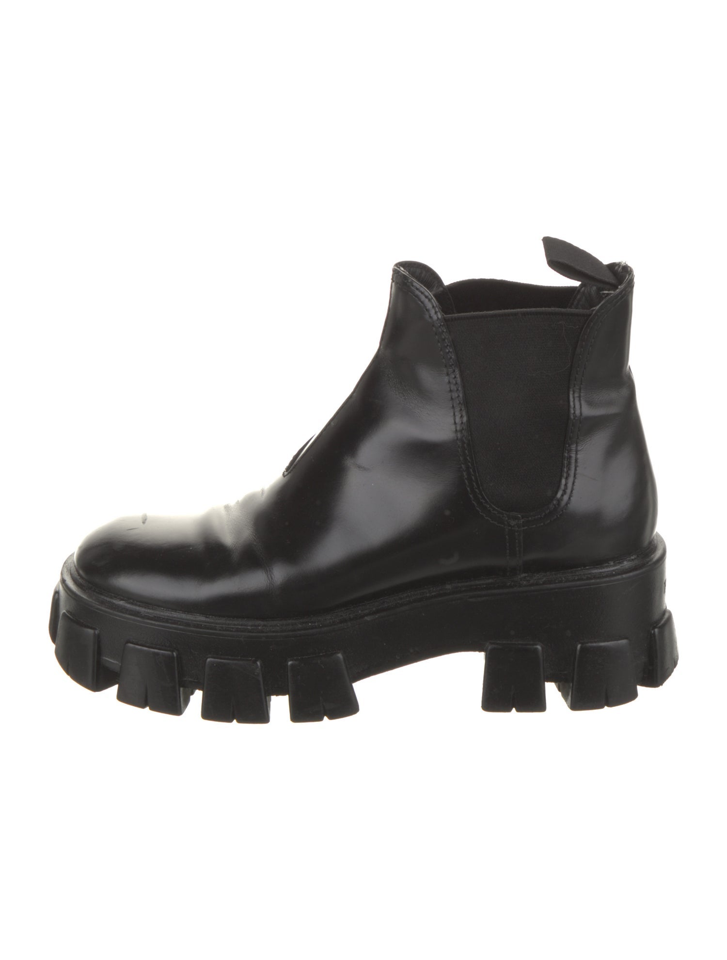 Prada Leather Chelsea Boots