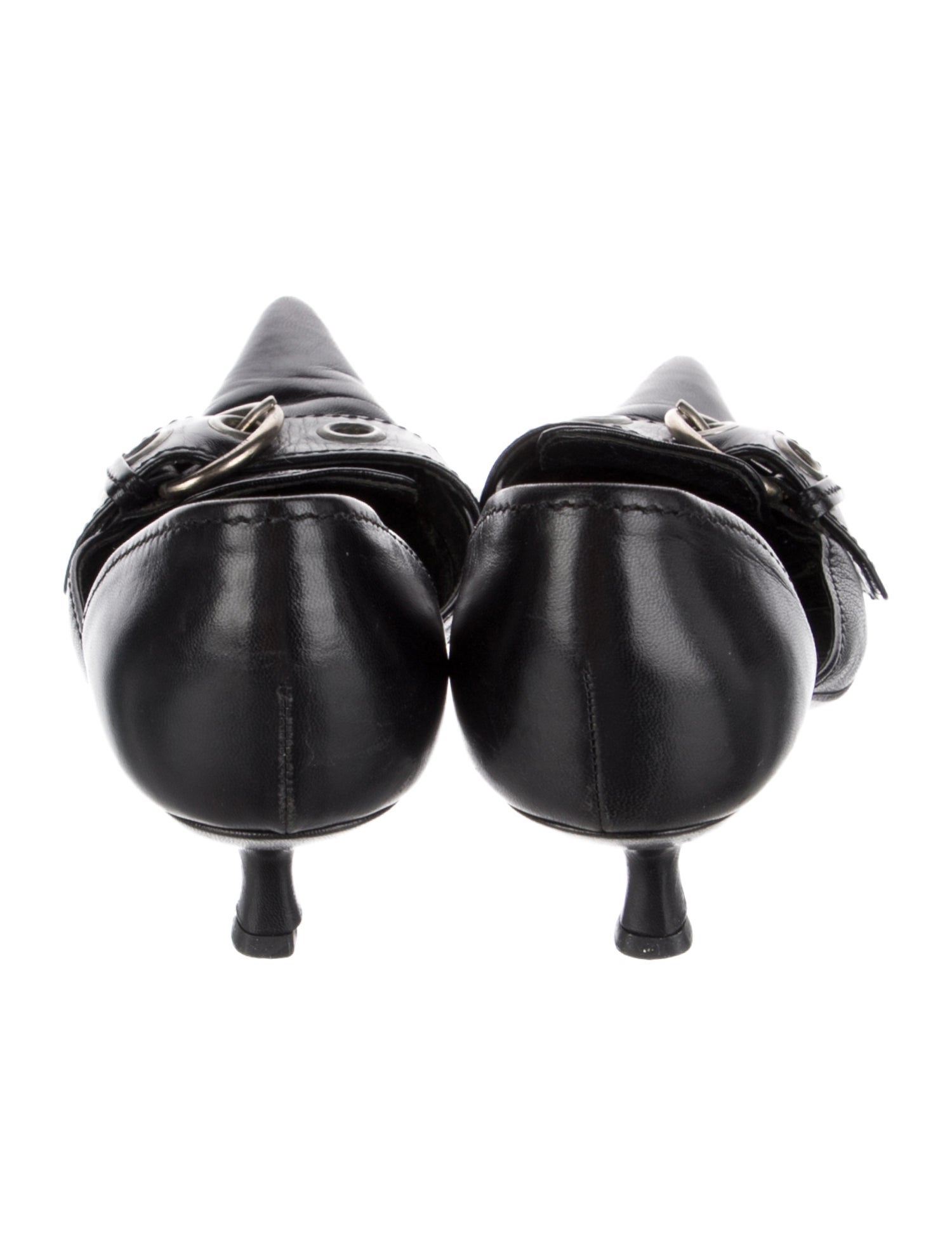 Prada Leather D'Orsay Pumps