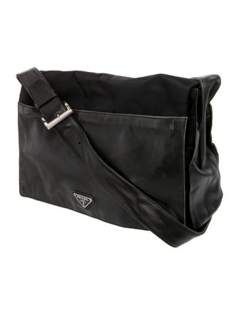 Prada Soft Calf Leather Messenger Bag